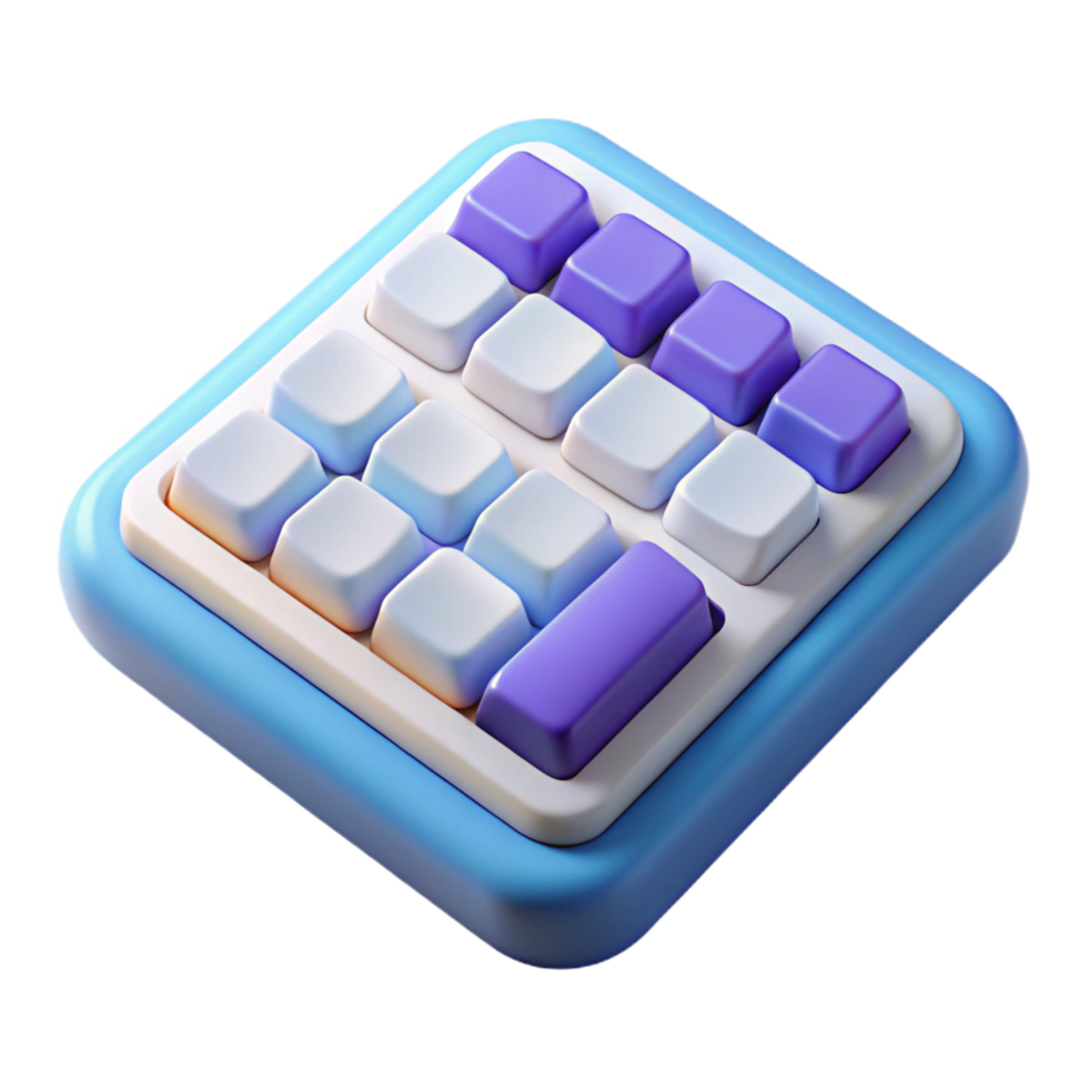 suntuoso aclamado sem fio teclado com numérico teclado não fundo com transparente fundo. png