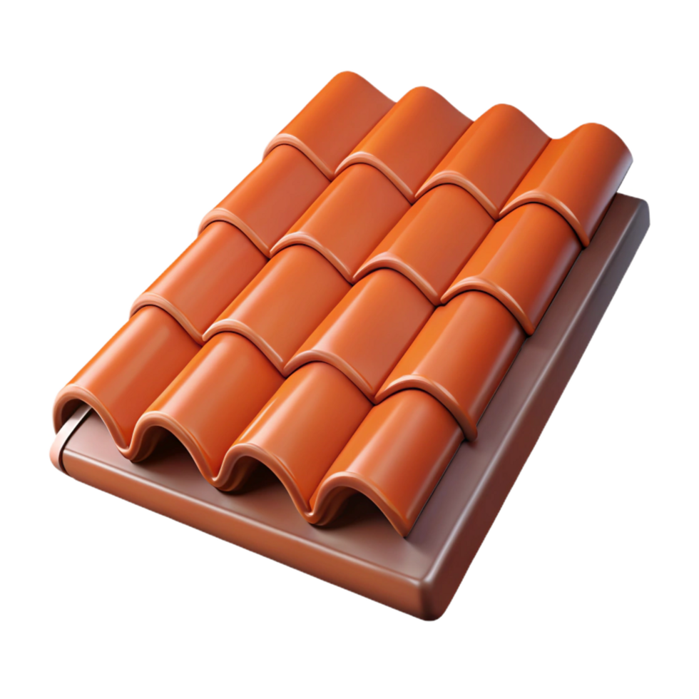 majestic nostalgic impressionist Roof tile NO BACKGROUND with Transparent Background. genuine png