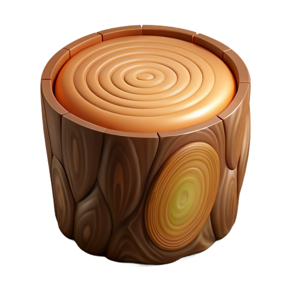 mysterious extraordinary Cross-section of a tree trunk NO BACKGROUND with Transparent Background. perfect clarity png
