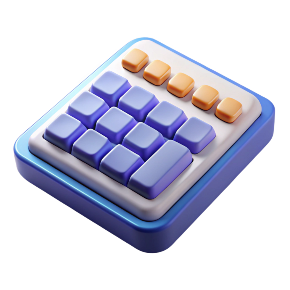 striking harmonious gothic Wireless keyboard with numeric keypad NO BACKGROUND with Transparent Background. detailed png