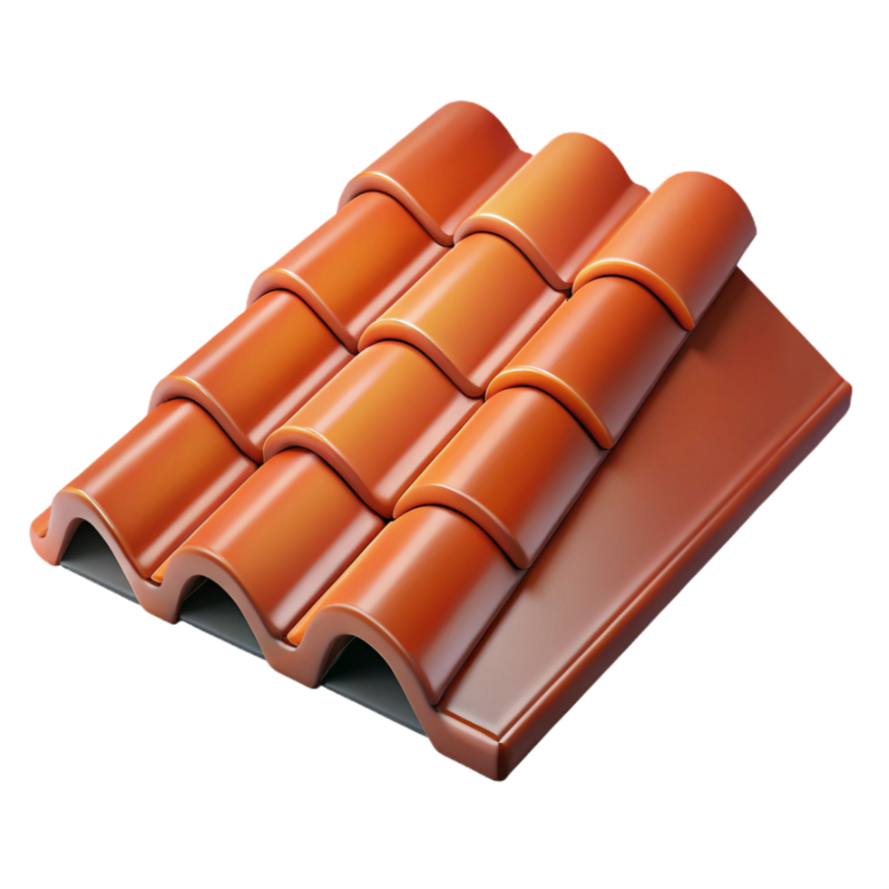 fascinating bohemian Roof tile NO BACKGROUND with Transparent Background. perfect clarity png