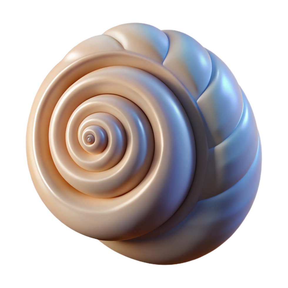 inspired gothic Spiral seashell NO BACKGROUND with Transparent Background. premium png