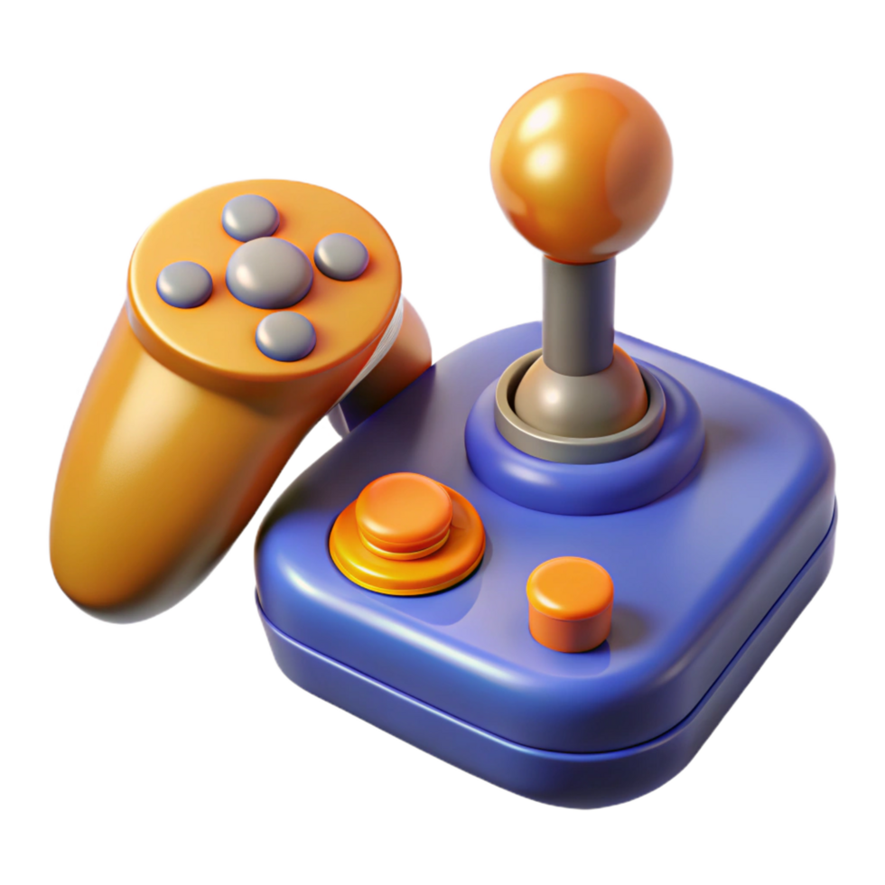 stunning unforgettable Gaming controller, joystick NO BACKGROUND with Transparent Background. png