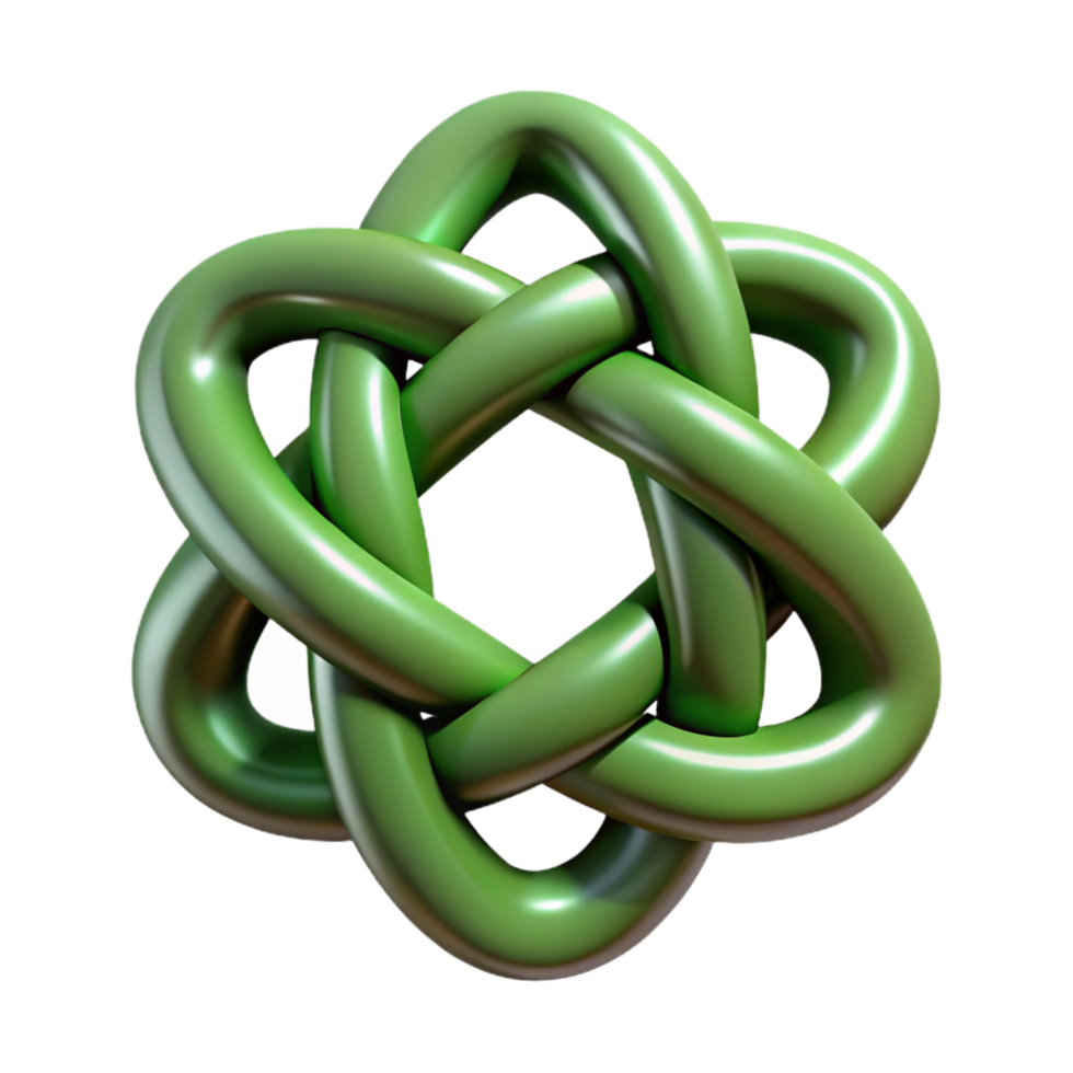 passionate gorgeous A Celtic knot design NO BACKGROUND with Transparent Background. 8K png