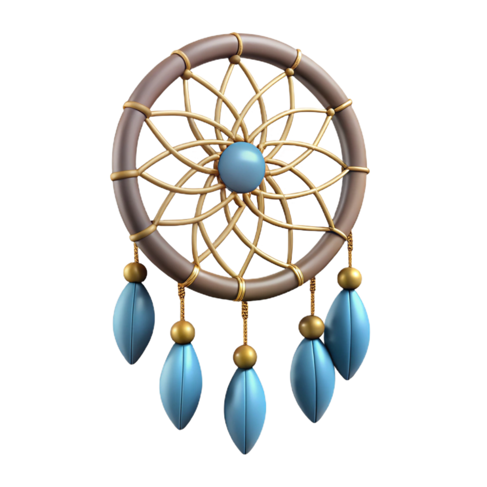 magnificent tranquil retro A dream catcher NO BACKGROUND with Transparent Background. top-tier png