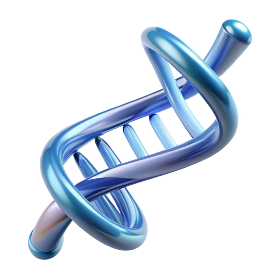 picturesque bohemian A spinning, translucent DNA double helix. NO BACKGROUND with Transparent Background. high resolution png