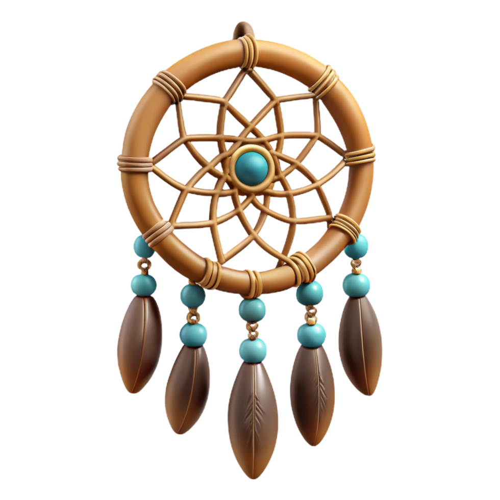pristine sought-after Dreamcatcher, Native American protective charm, NO BACKGROUND with Transparent Background. png