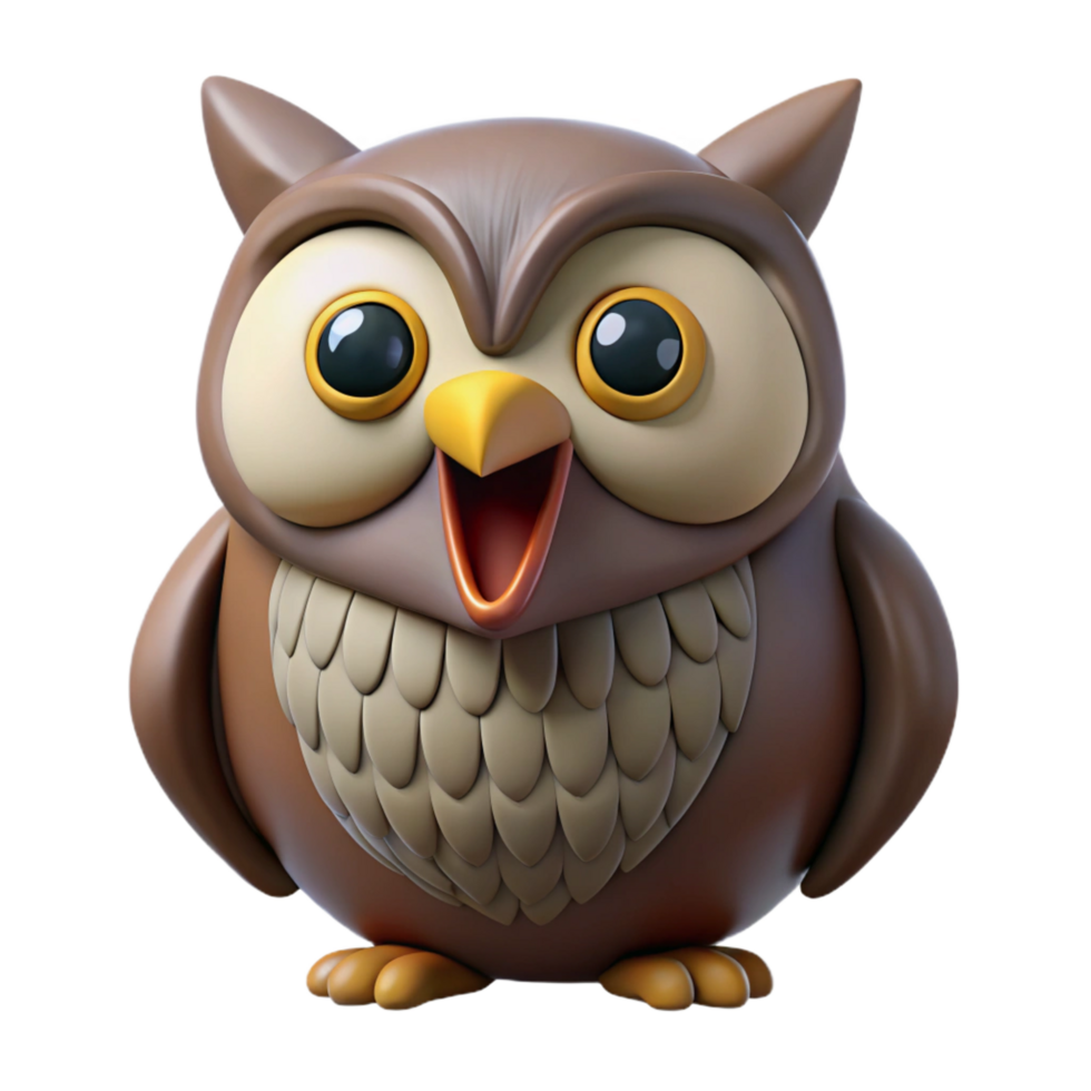 striking memorable A screeching owl, NO BACKGROUND with Transparent Background. png