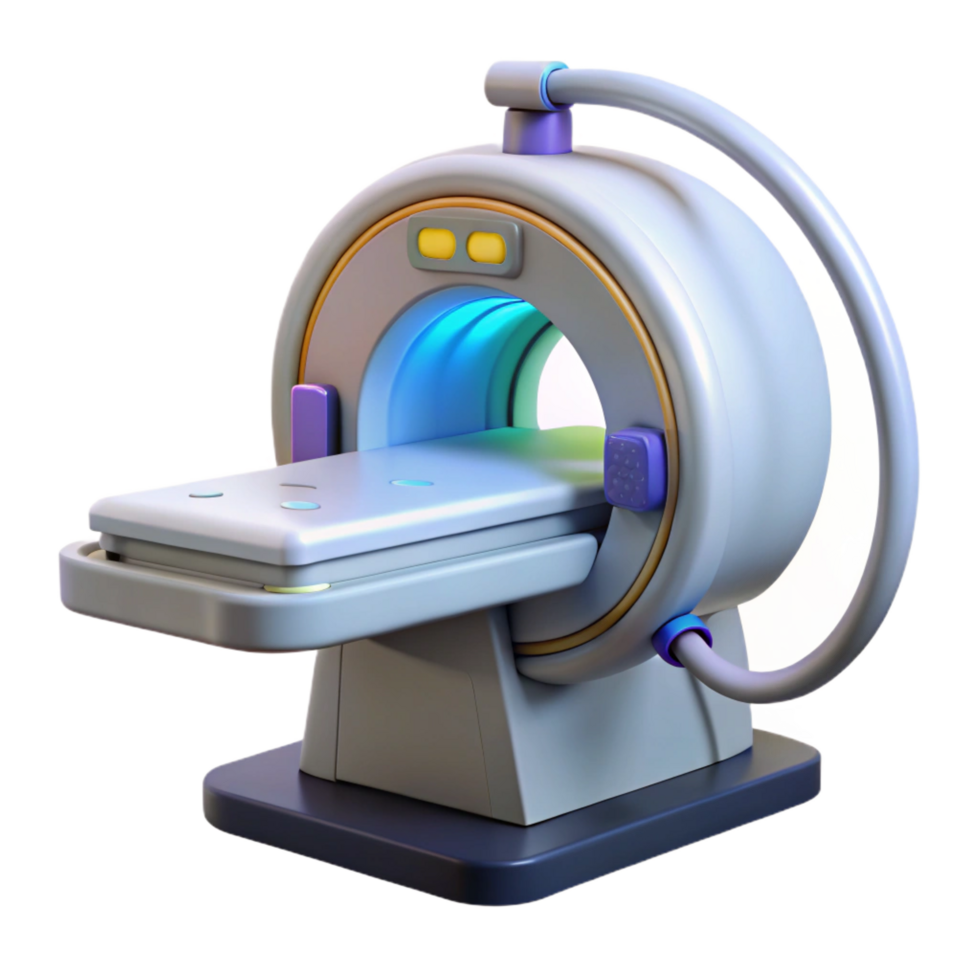 signature modern Advanced medical scanner with digital display and probes NO BACKGROUND with Transparent Background. elite png