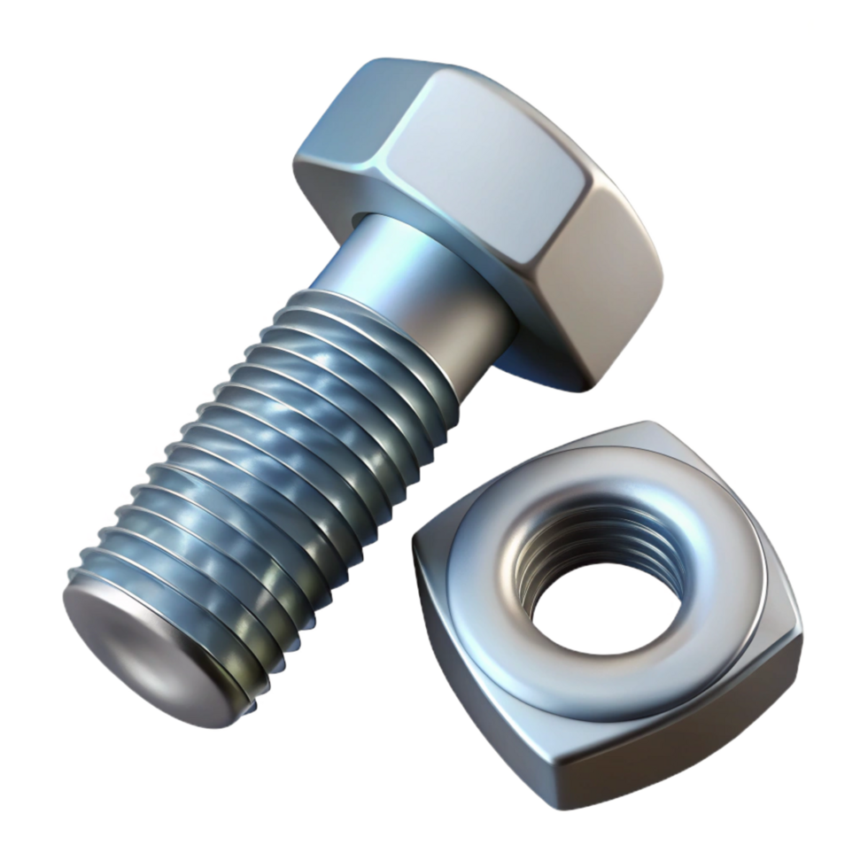 immaculate contemporary A bolt and nut, NO BACKGROUND with Transparent Background. handcrafted png