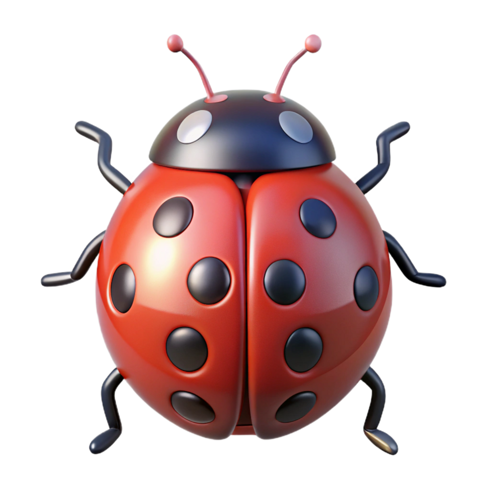 radiant distinguished A Ladybug. NO BACKGROUND with Transparent Background. png