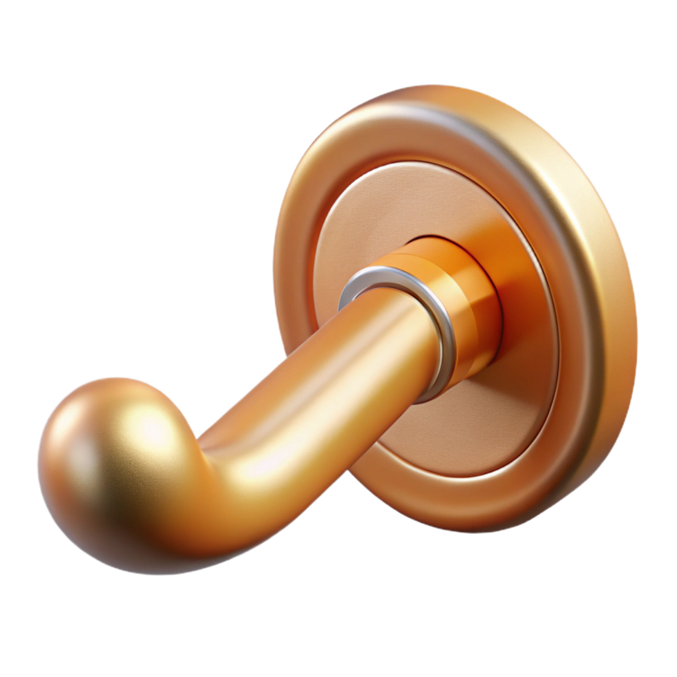 magnificent intense avant-garde Door handle NO BACKGROUND with Transparent Background. luxury png