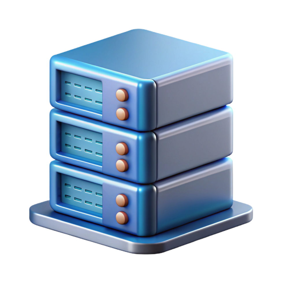 sought-after retro Server rack, data center NO BACKGROUND with Transparent Background. detailed png