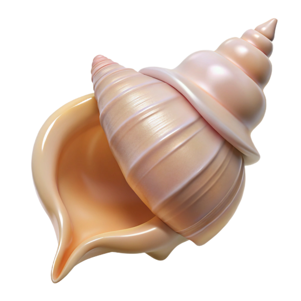 sumptuous exemplary Conch shell NO BACKGROUND with Transparent Background. png