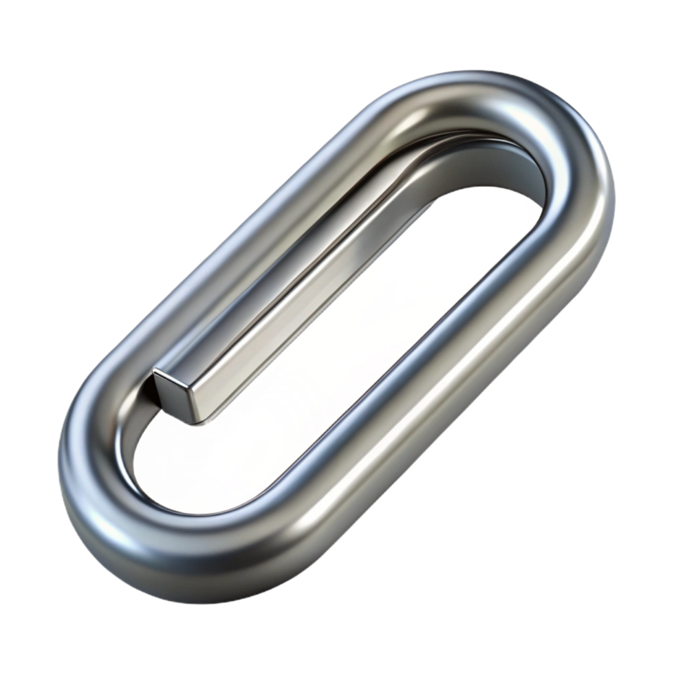 magnificent exceptional A single staple, metallic and unbent. NO BACKGROUND with Transparent Background. png