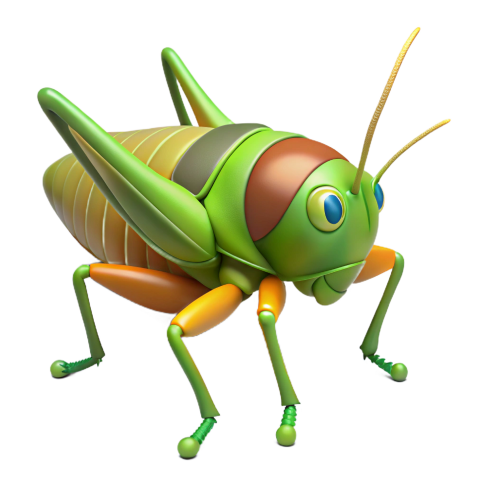 peaceful captivating A Grasshopper. NO BACKGROUND with Transparent Background. luxury png
