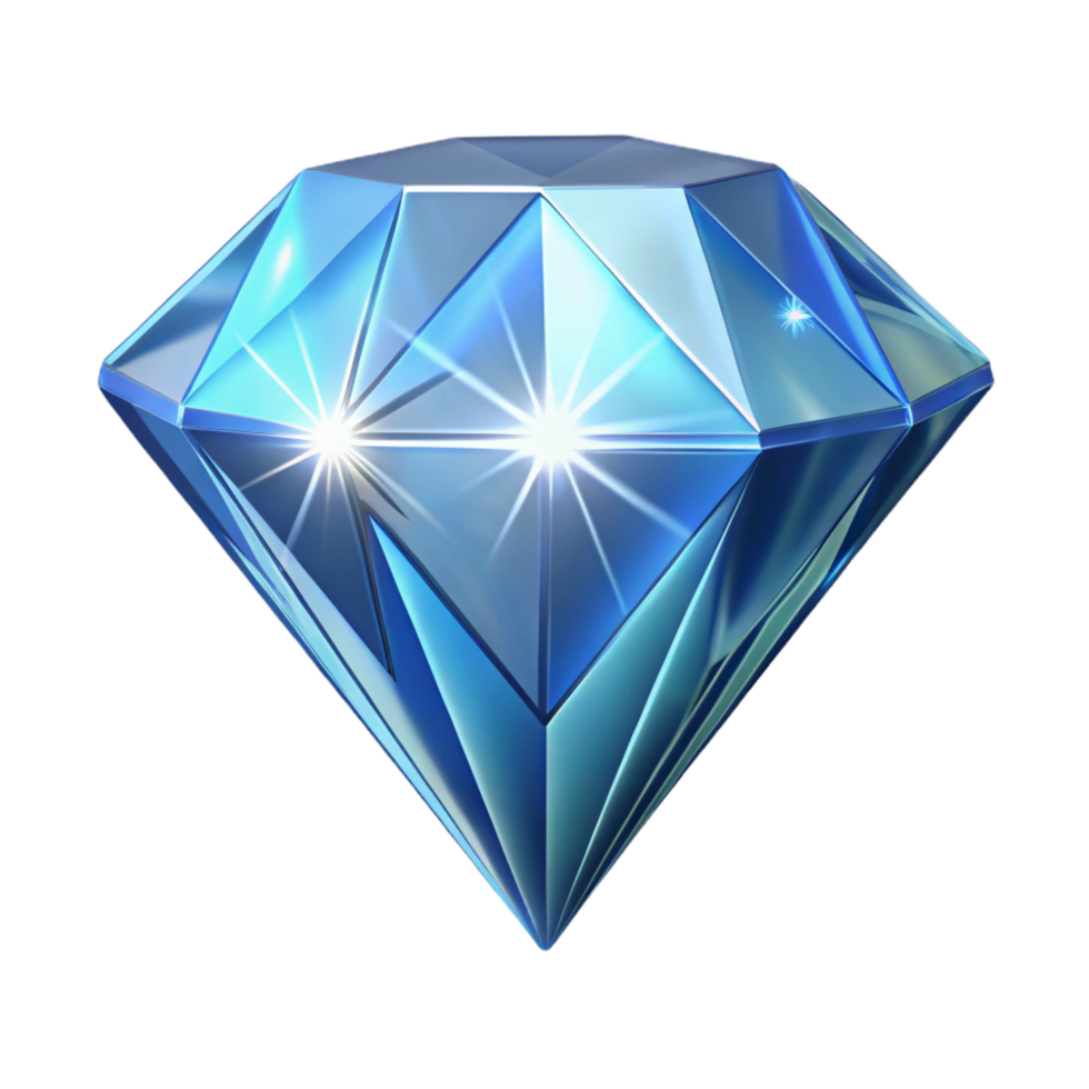 glorious calm geometric A single, perfect diamond, sparkling brilliantly. NO BACKGROUND with Transparent Background. top-tier png