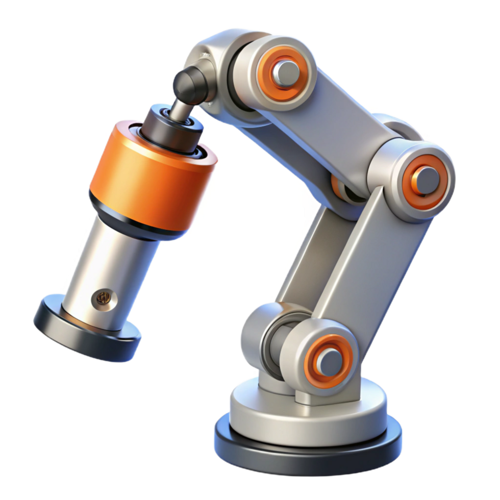 memorable renaissance Robotic exoskeleton arm with hydraulic pistons NO BACKGROUND with Transparent Background. high quality png