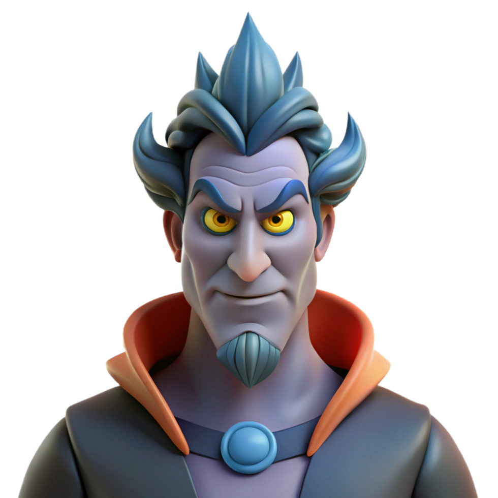melancholic immaculate Hades, God of the Underworld, stern expression, NO BACKGROUND with Transparent Background. original png