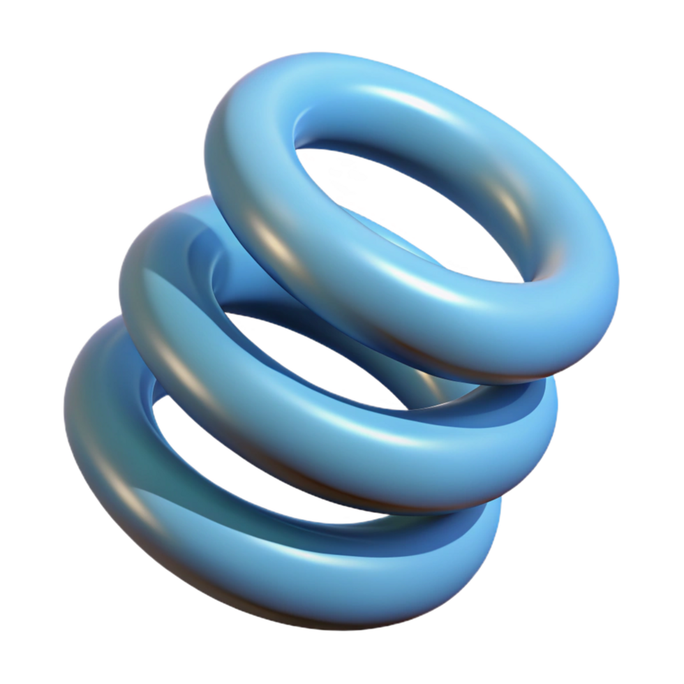 memorable renaissance A single spring, coiled tightly. NO BACKGROUND with Transparent Background. professional png