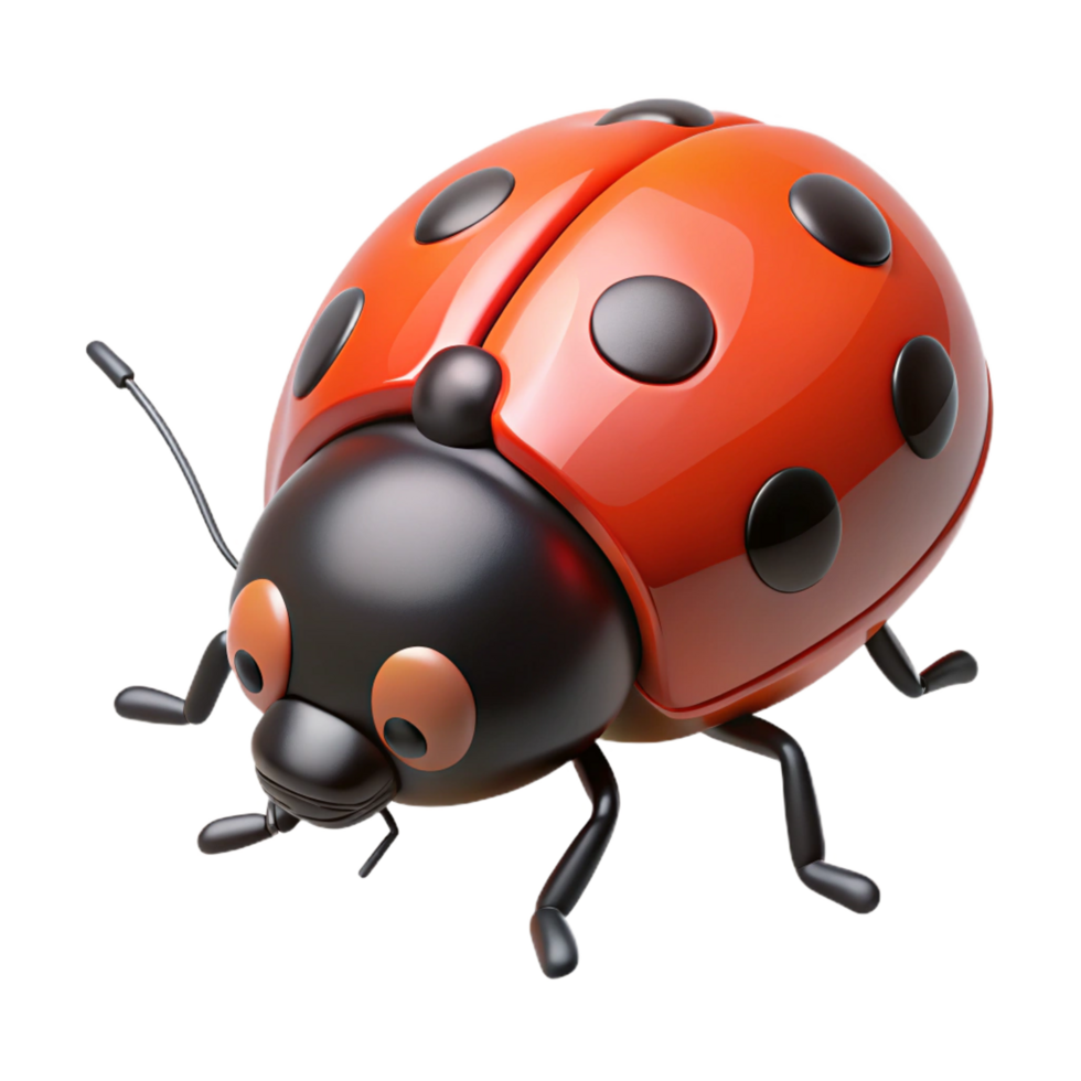 splendid abstract A crawling ladybug, NO BACKGROUND with Transparent Background. luxury png