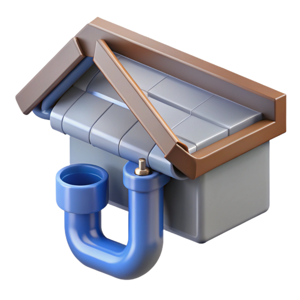 intense striking Eaves trough, gutter, rainwater drainage, NO BACKGROUND with Transparent Background. original png