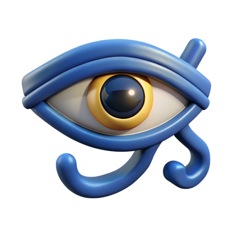 striking coastal The Eye of Horus NO BACKGROUND with Transparent Background. detailed png