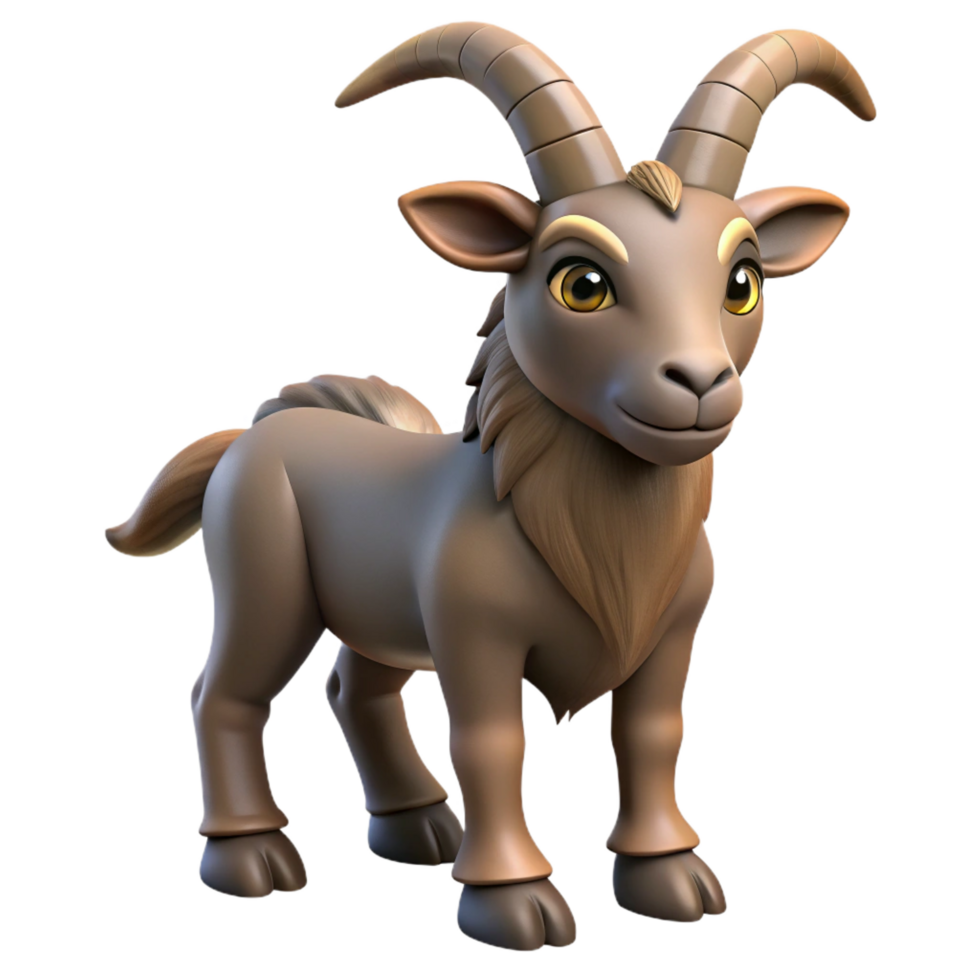 reflective breathtaking Satyr, mythical creature, goat-like, NO BACKGROUND with Transparent Background. detailed png