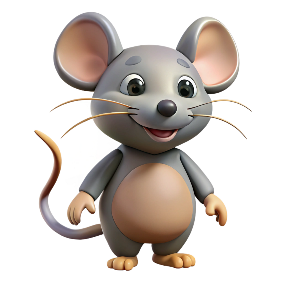 sumptuous memorable A cartoon drawing of a mouse NO BACKGROUND with Transparent Background. png