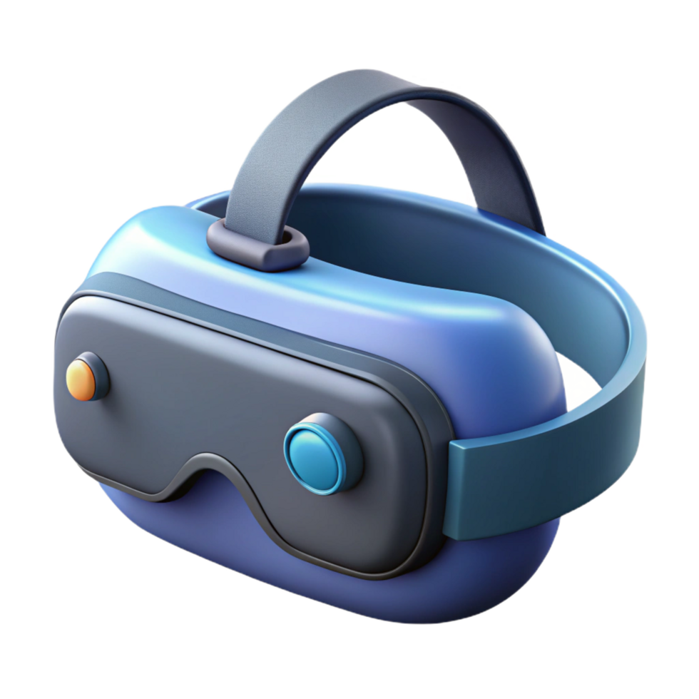 gorgeous unparalleled Advanced virtual reality headset with integrated sensors NO BACKGROUND with Transparent Background. png