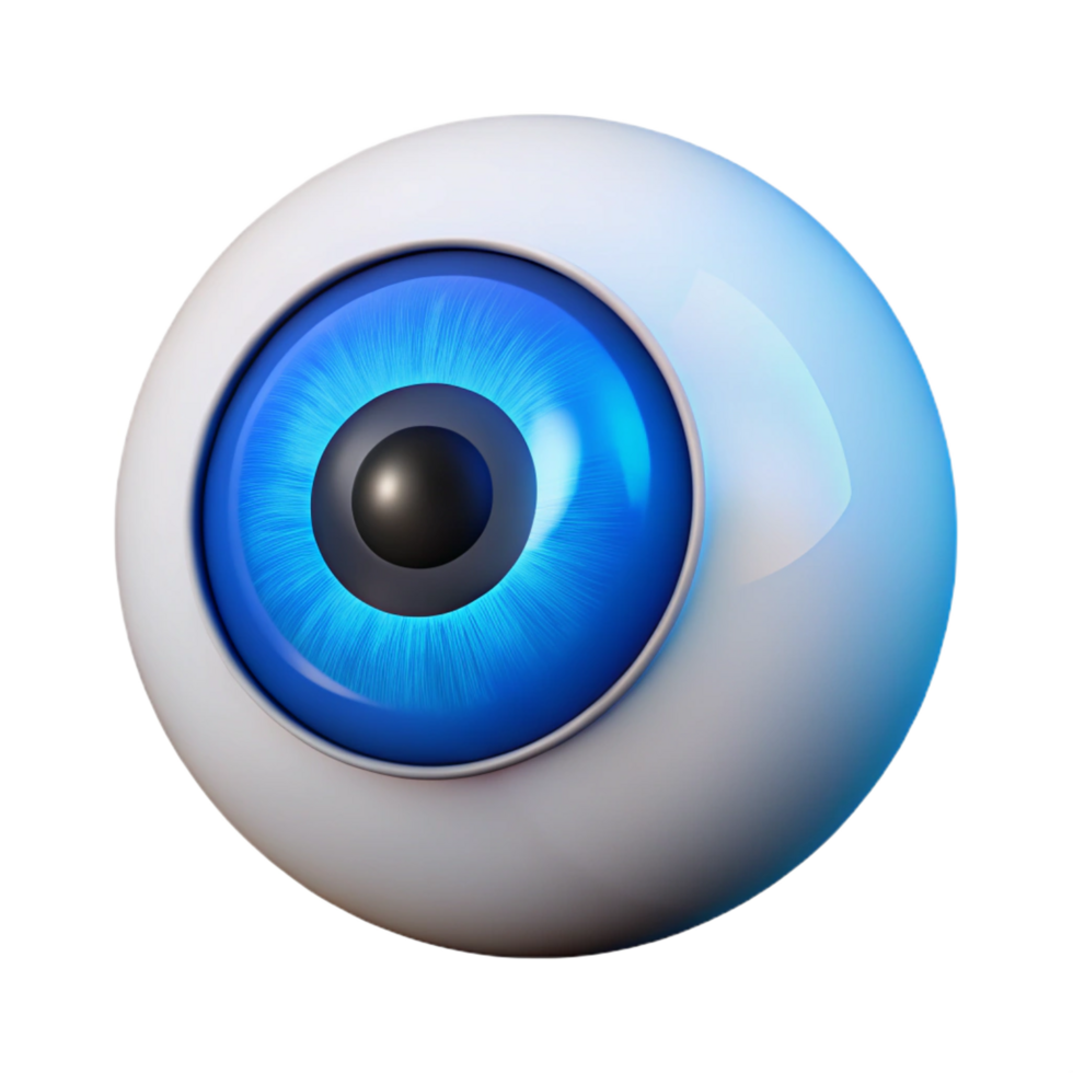 standout baroque A single human eye with a bright blue iris. NO BACKGROUND with Transparent Background. elite png