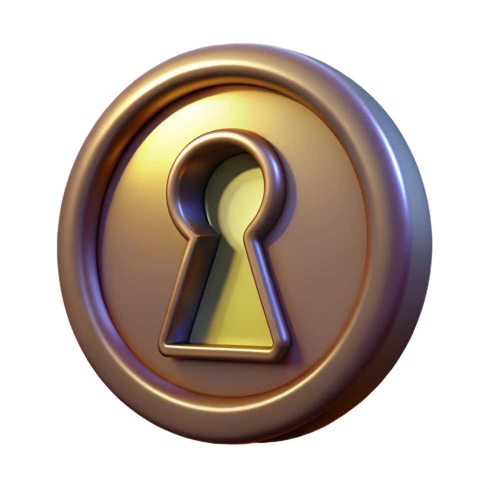 mesmerizing creative A vintage keyhole. NO BACKGROUND with Transparent Background. luxury png