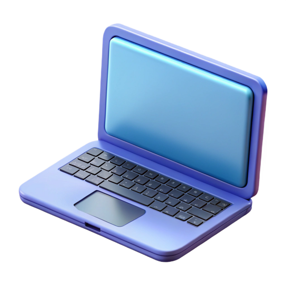 passionate magnificent Laptop computer, NO BACKGROUND with Transparent Background. flawless png