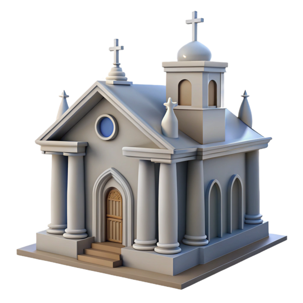 mysterious gorgeous Architectural sketch of a church facade NO BACKGROUND with Transparent Background. elite png