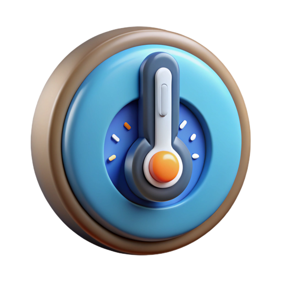 sought-after traditional Smart thermostat, temperature control NO BACKGROUND with Transparent Background. professional png