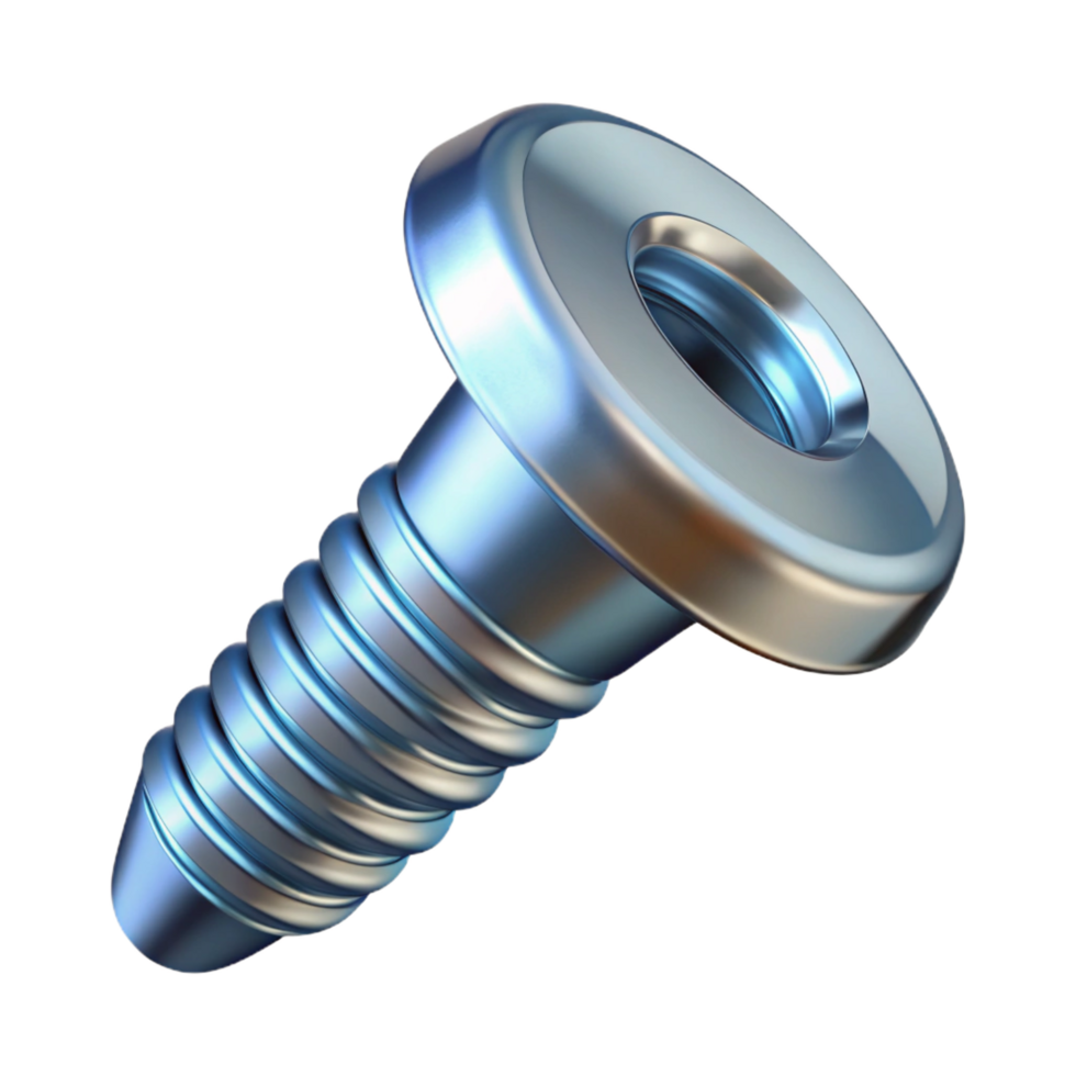 splendid tropical A single screw, metallic with a Phillips head. NO BACKGROUND with Transparent Background. impeccable png