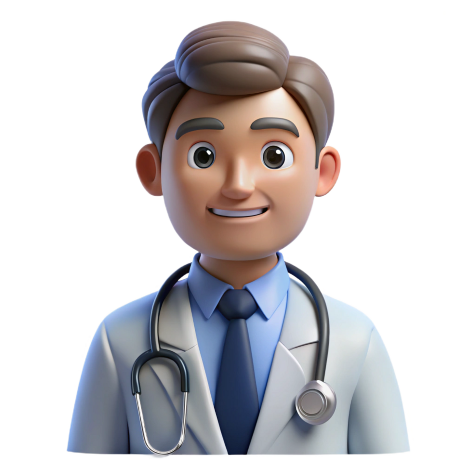 fascinating baroque Serious doctor with stethoscope, NO BACKGROUND with Transparent Background. gallery standard png