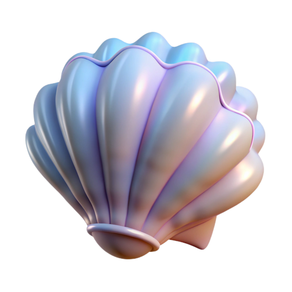 peaceful immaculate Seashell fragment NO BACKGROUND with Transparent Background. genuine png
