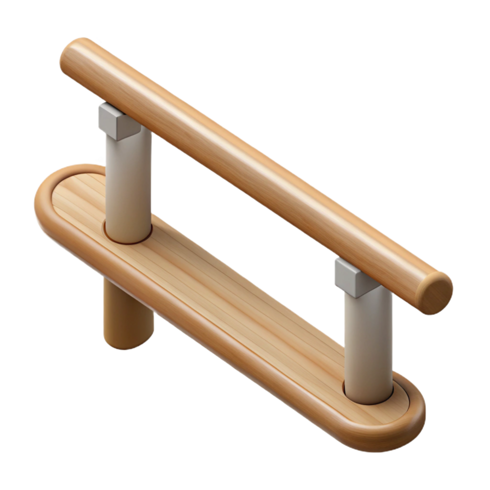 standout renaissance Handrail, wooden, wall-mounted, NO BACKGROUND with Transparent Background. artisan png