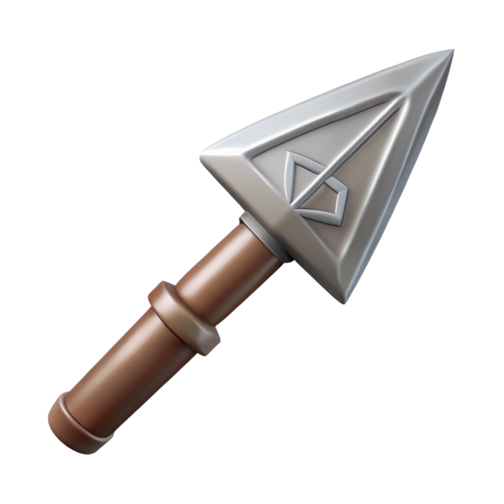 vibrant celebrated Odin's Spear, Gungnir, etched with runes, NO BACKGROUND with Transparent Background. png