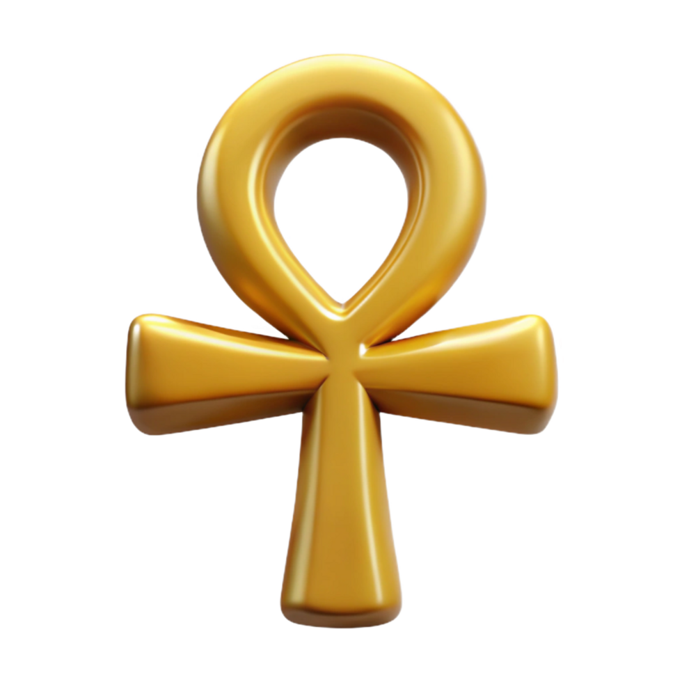 unparalleled modern An Egyptian Ankh, symbolic of life, NO BACKGROUND with Transparent Background. elite png