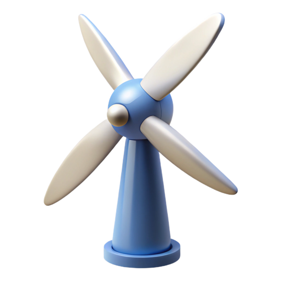 unparalleled rustic Wind turbine blade rotating slowly, NO BACKGROUND with Transparent Background. authentic png