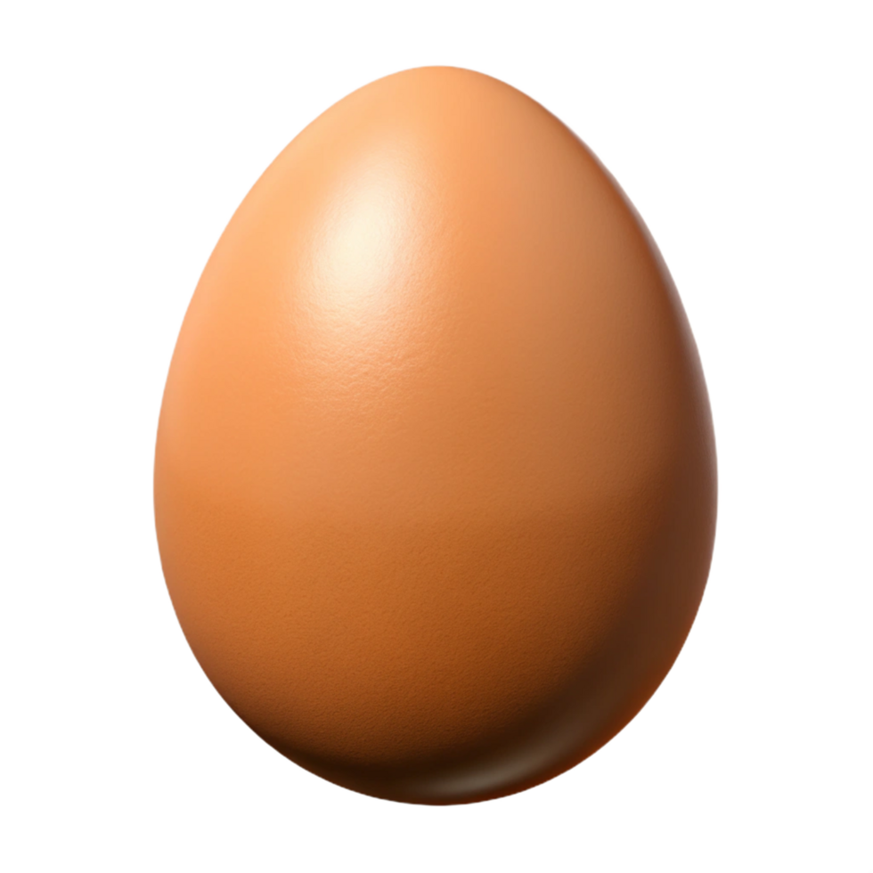 gorgeous inspired A single, brown egg, NO BACKGROUND with Transparent Background. png