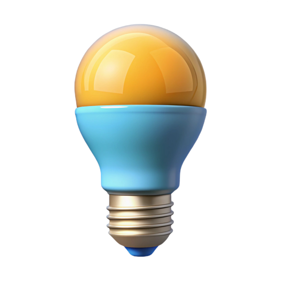 magnificent reflective tropical A smart light bulb, LED technology. NO BACKGROUND with Transparent Background. perfect clarity png