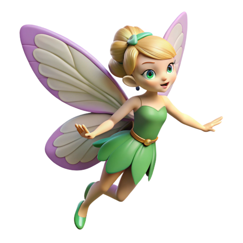 radiant harmonious geometric A whimsical fairy, fluttering its wings. NO BACKGROUND with Transparent Background. top-tier png