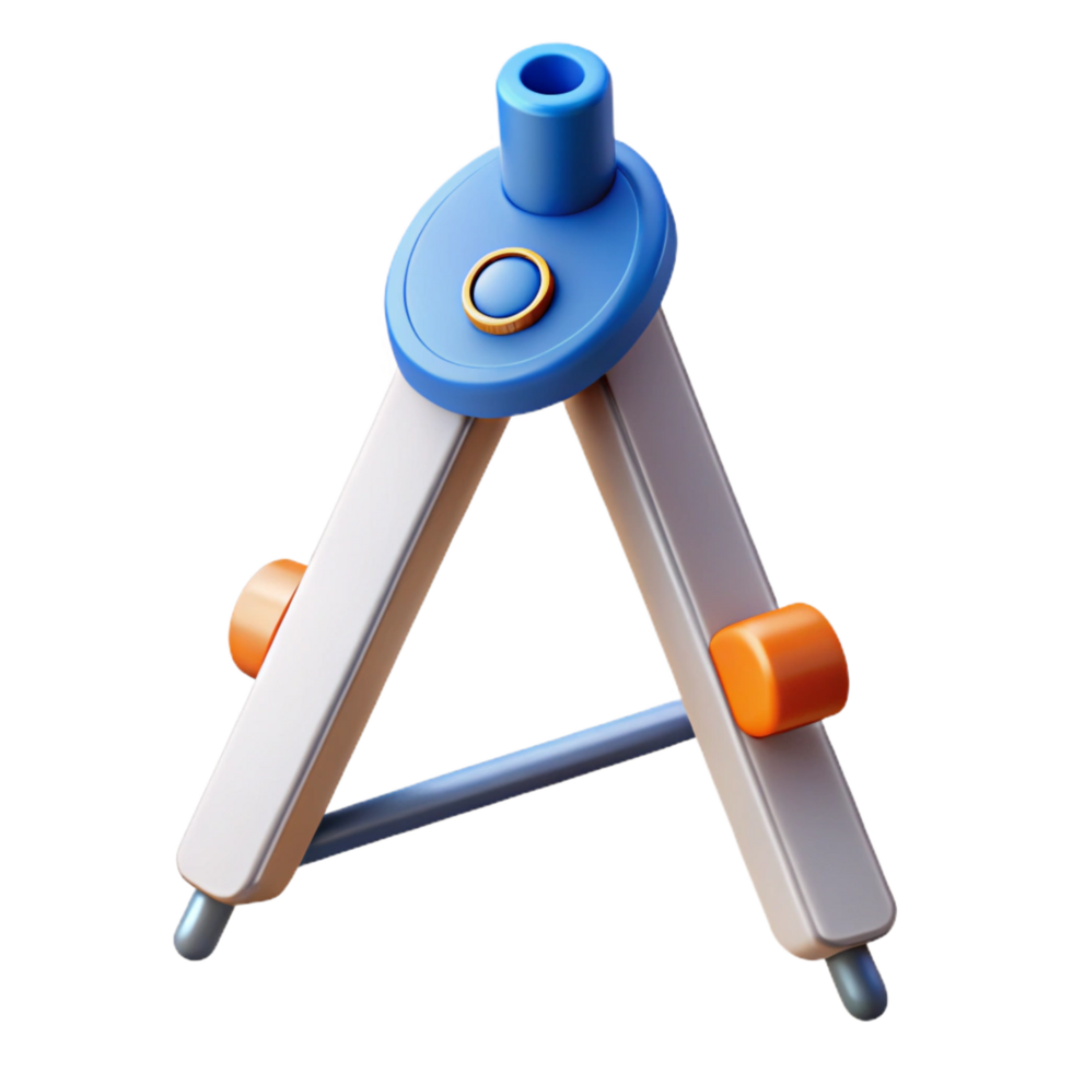 stunning dramatic contemporary Architectural drafting compass NO BACKGROUND with Transparent Background. premium png