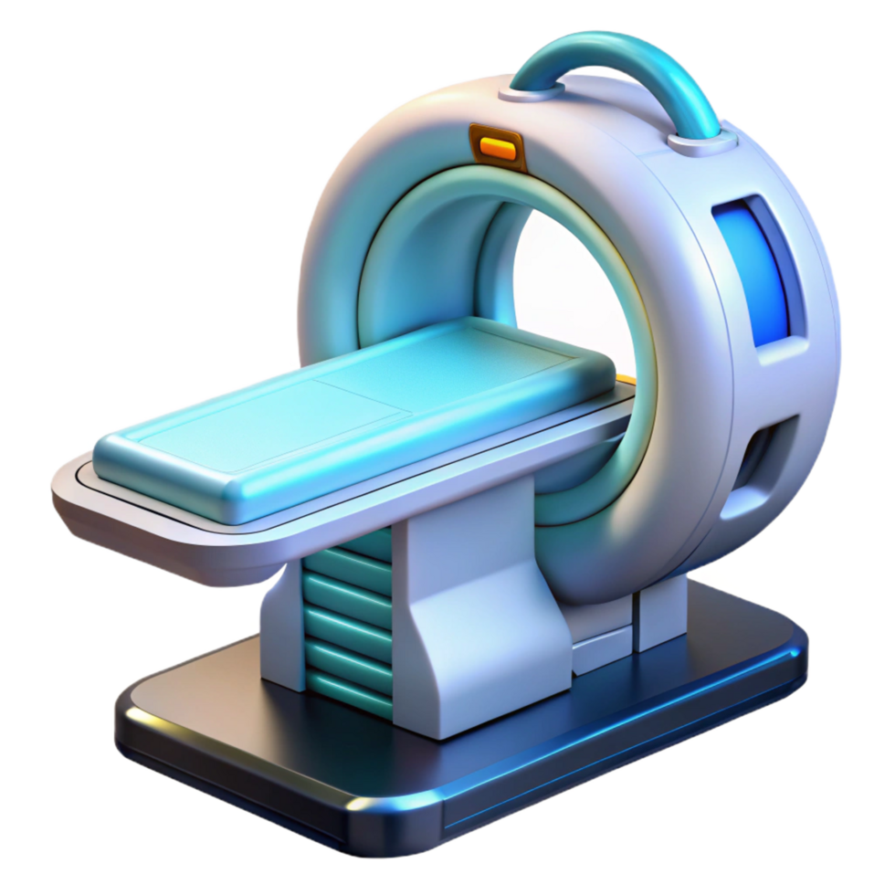 magnificent nostalgic vintage Futuristic medical scanner, advanced technology, diagnostic tool, sleek design. NO BACKGROUND with Transparent Background. luxury png