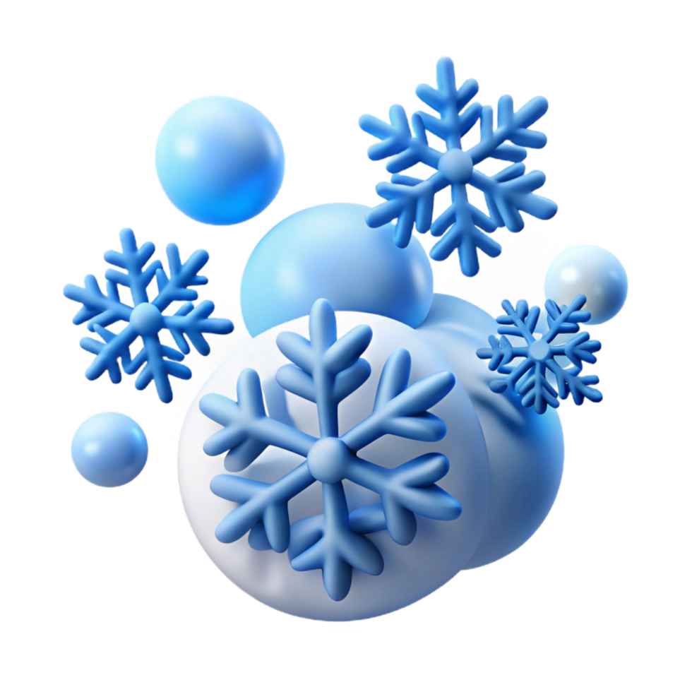 joyful majestic Falling snow flakes NO BACKGROUND with Transparent Background. expertly shot png
