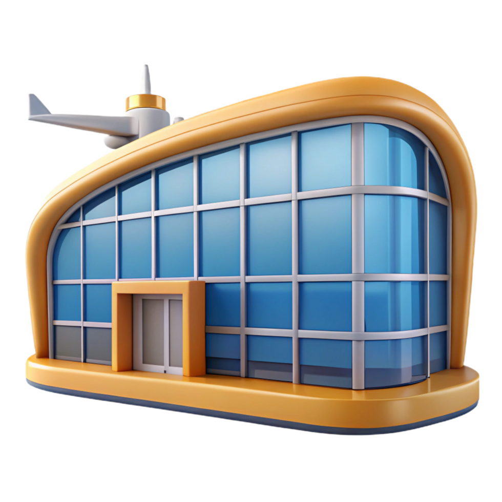 unforgettable retro Airport terminal window, large pane, NO BACKGROUND with Transparent Background. ultra HD png