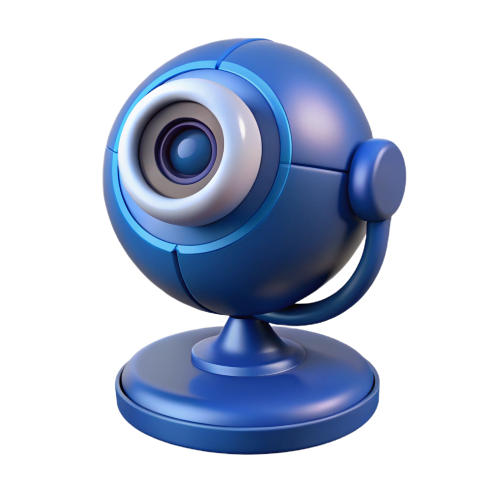 peaceful beautiful A webcam with a built-in microphone. NO BACKGROUND with Transparent Background. sharp png
